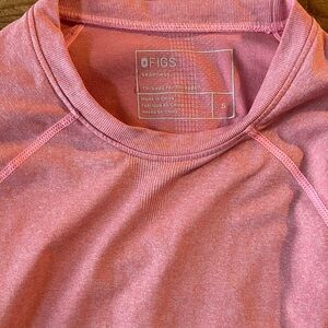 Figs Pink Long Sleeve Athletic Top